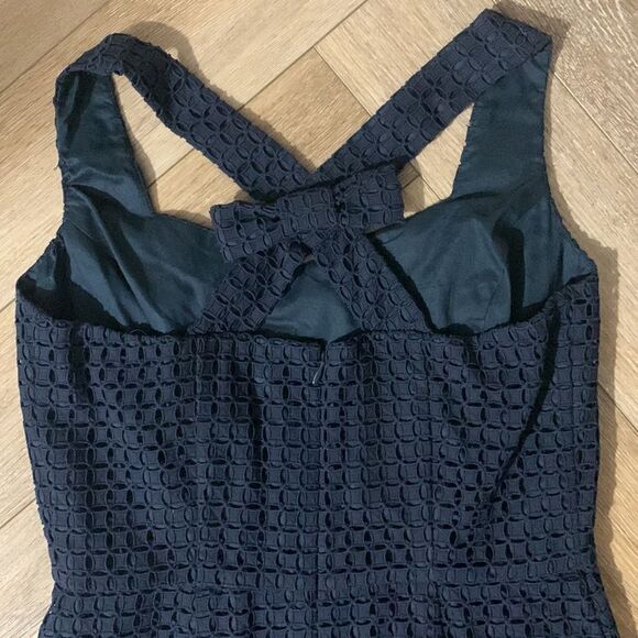 Brooks Brothers Eyelet Bow Racerback Dress - Picture 4 of 5